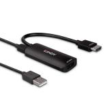 Lindy - 38329 adaptador de cable de vídeo 0,157 m HDMI tipo A (Estándar) DisplayPort Negro