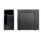 TooQ - Caja Minitorre Micro-ATX “ISOBOX ULTRA”, Negra
