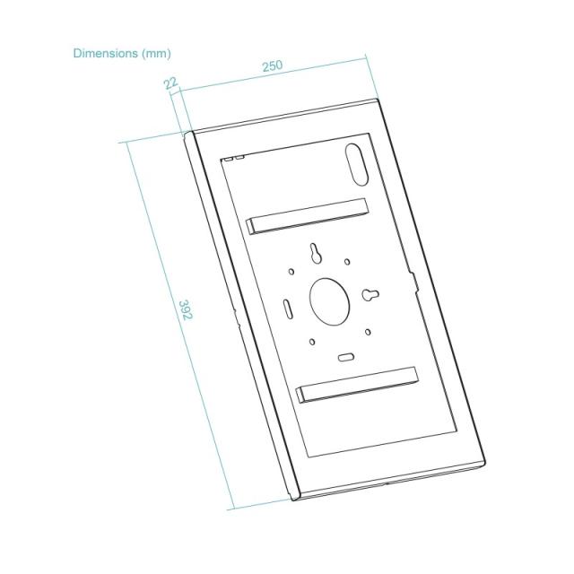 TooQ - Marco Antirrobo para Tablets de 14,6”, Negro