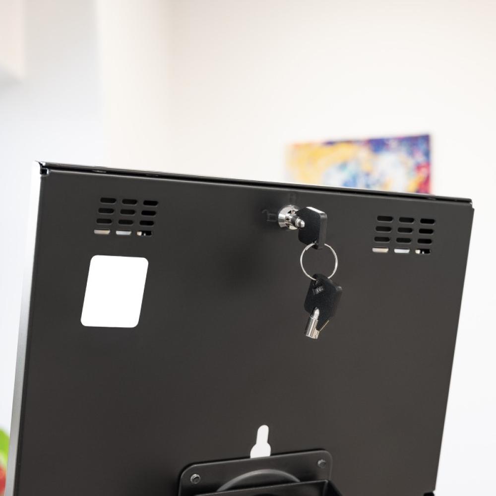 TooQ - Marco Antirrobo para Tablets de 12,4” a 13”, Negro