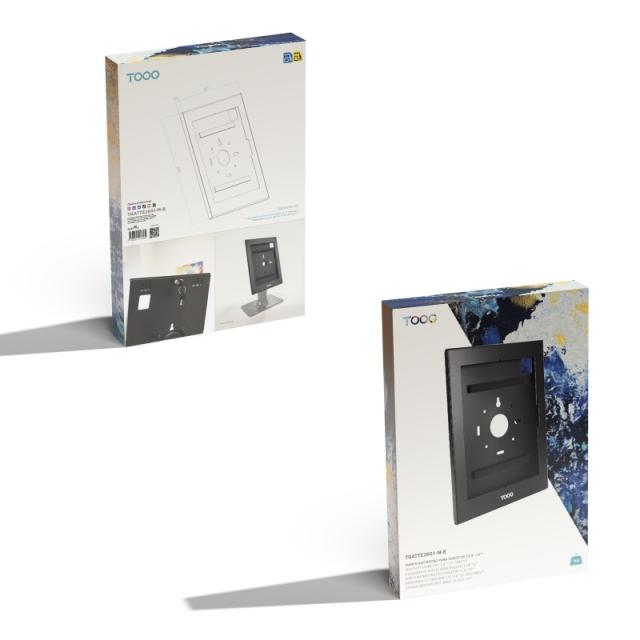 TooQ - Marco Antirrobo para Tablets de 12,4” a 13”, Negro