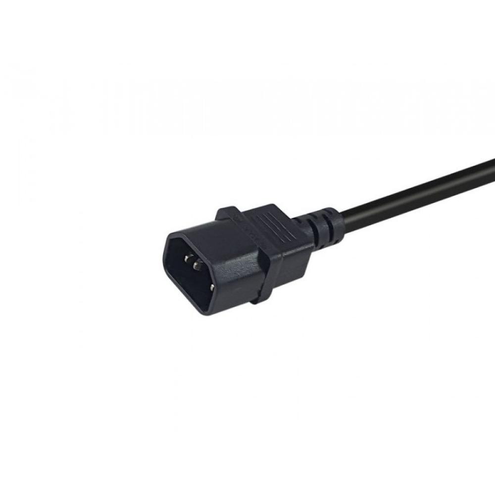 Equip - 112106 cable de transmisión Negro 0,25 m IEC C14 CEE7/3