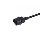 Equip - 112106 cable de transmisión Negro 0,25 m IEC C14 CEE7/3