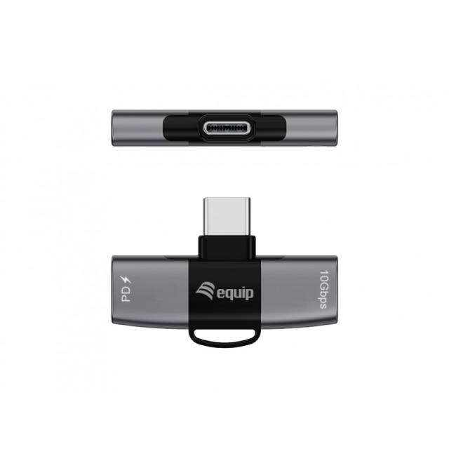Equip - 133479 cambiador de género para cable USB-C 2 x USB-C Gris