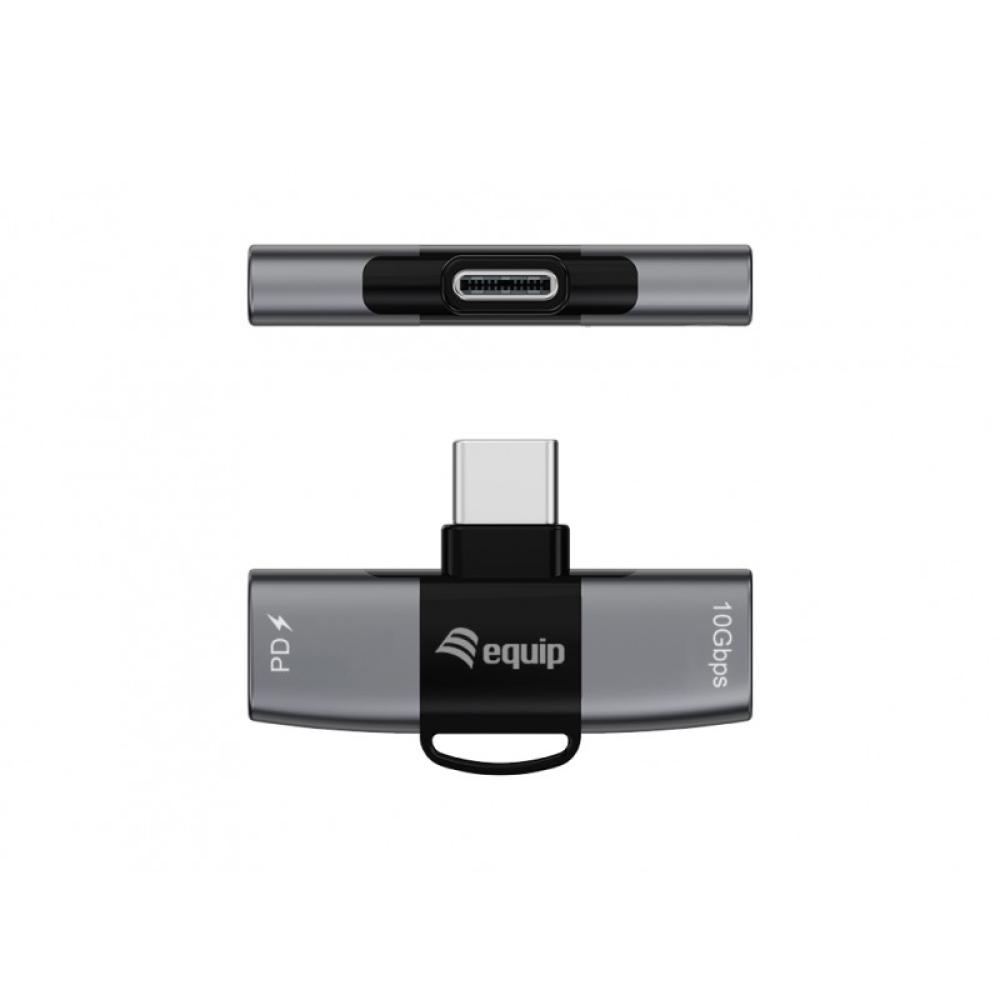 Equip - 133479 cambiador de género para cable USB-C 2 x USB-C Gris
