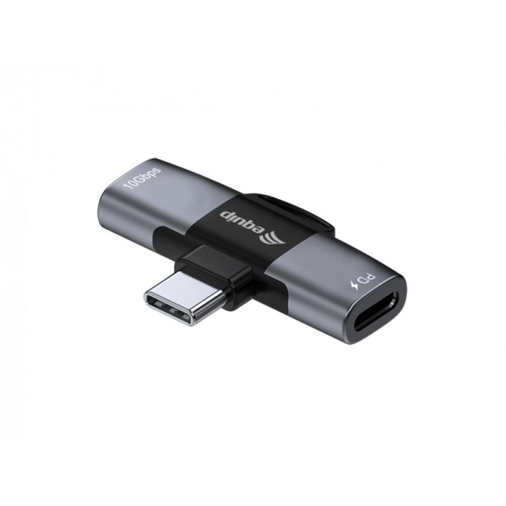 Equip - 133479 cambiador de género para cable USB-C 2 x USB-C Gris