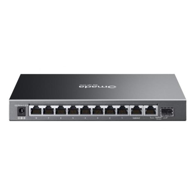 TP-Link - Omada ES210GP switch Gestionado L2 Gigabit Ethernet (10/100/1000) Energía sobre Ethernet (PoE) DIN rail Negro
