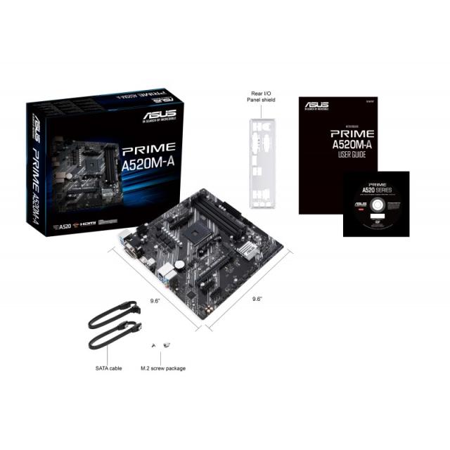 ASUS - PRIME A520M-A II/CSM AMD A520 Zócalo AM4 micro ATX