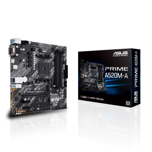 ASUS - PRIME A520M-A II/CSM AMD A520 Zócalo AM4 micro ATX