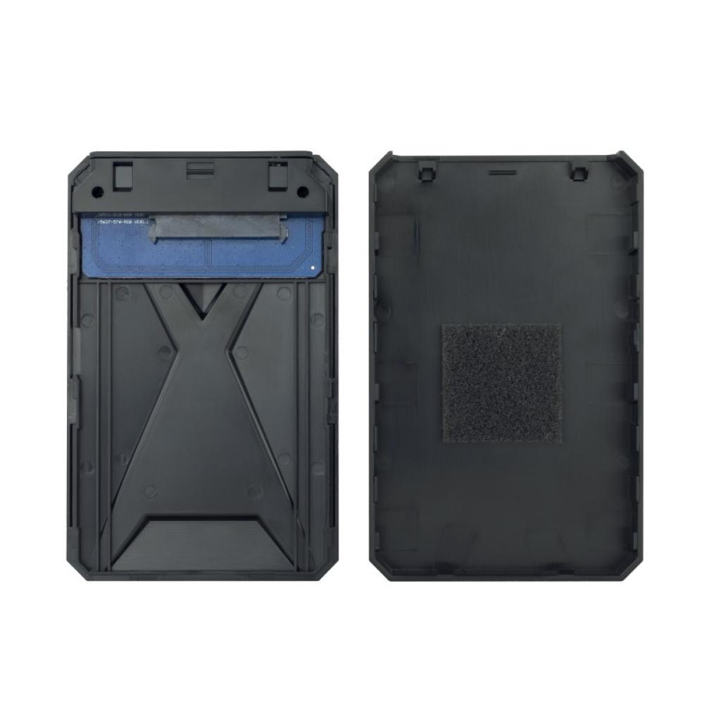 TooQ - TQE-2550BL caja para disco duro externo Carcasa de disco duro/SSD Negro 2.5"