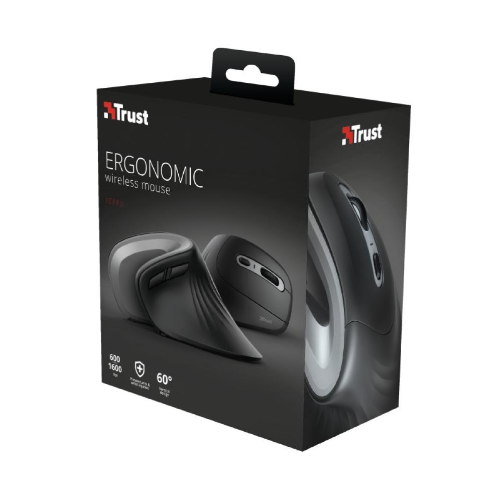 Trust - Verro ratón Oficina mano derecha RF inalámbrico Óptico 1600 DPI