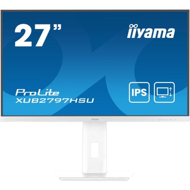 iiyama - ProLite XUB2797HSU-W2 pantalla para PC 68,6 cm (27") 1920 x 1080 Pixeles Full HD LED Blanco