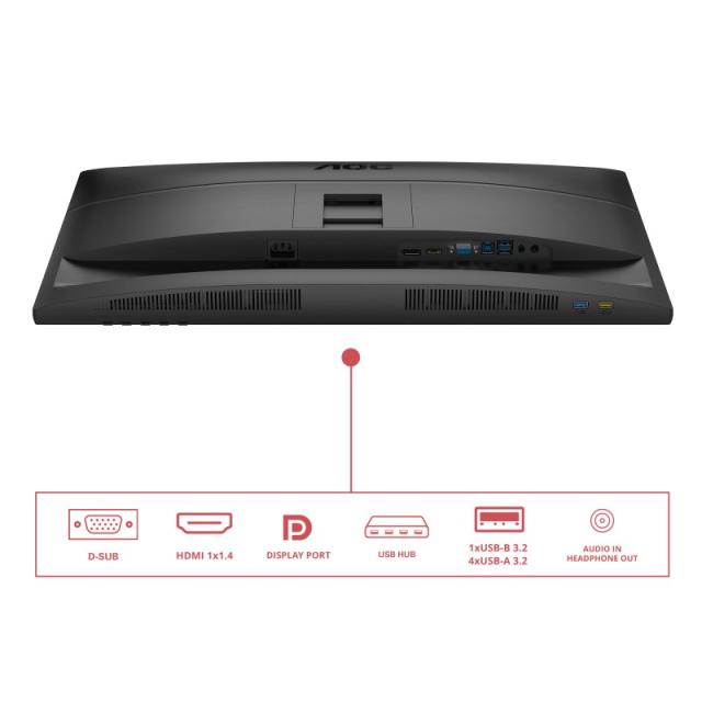 AOC - 27E4U pantalla para PC 68,6 cm (27") 1920 x 1080 Pixeles Full HD LED Negro