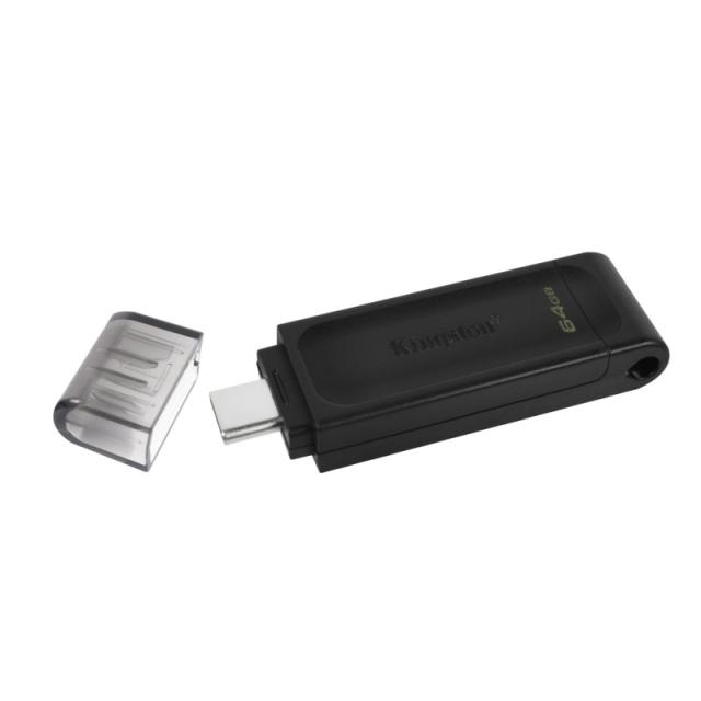 Kingston Technology - DataTraveler 64GB USB-C 3.2 Gen 1 70