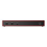 Lenovo - ThinkPad USB4 Smart Dock 5500 Alámbrico Negro