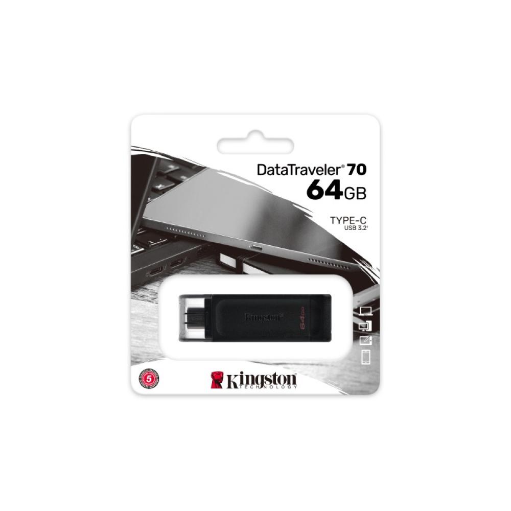 Kingston Technology - DataTraveler 64GB USB-C 3.2 Gen 1 70