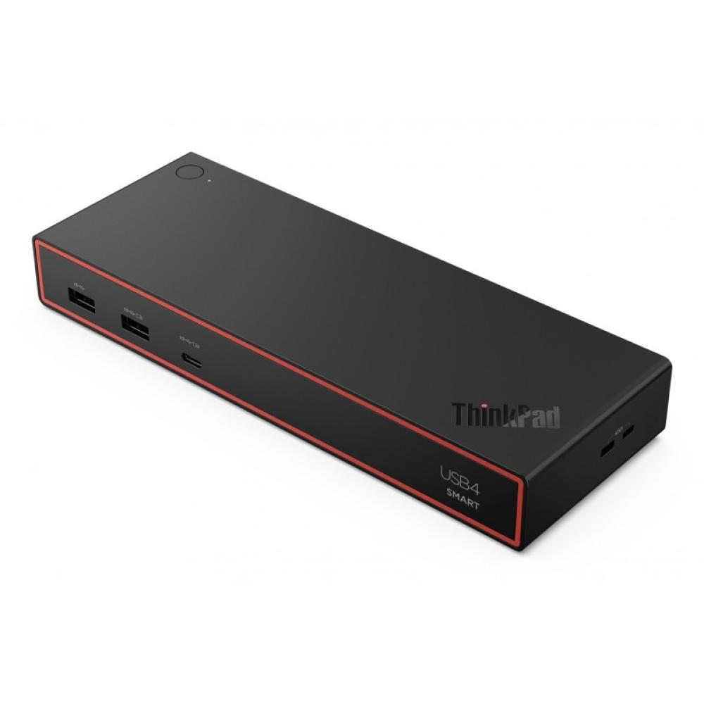 Lenovo - ThinkPad USB4 Smart Dock 5500 Alámbrico Negro