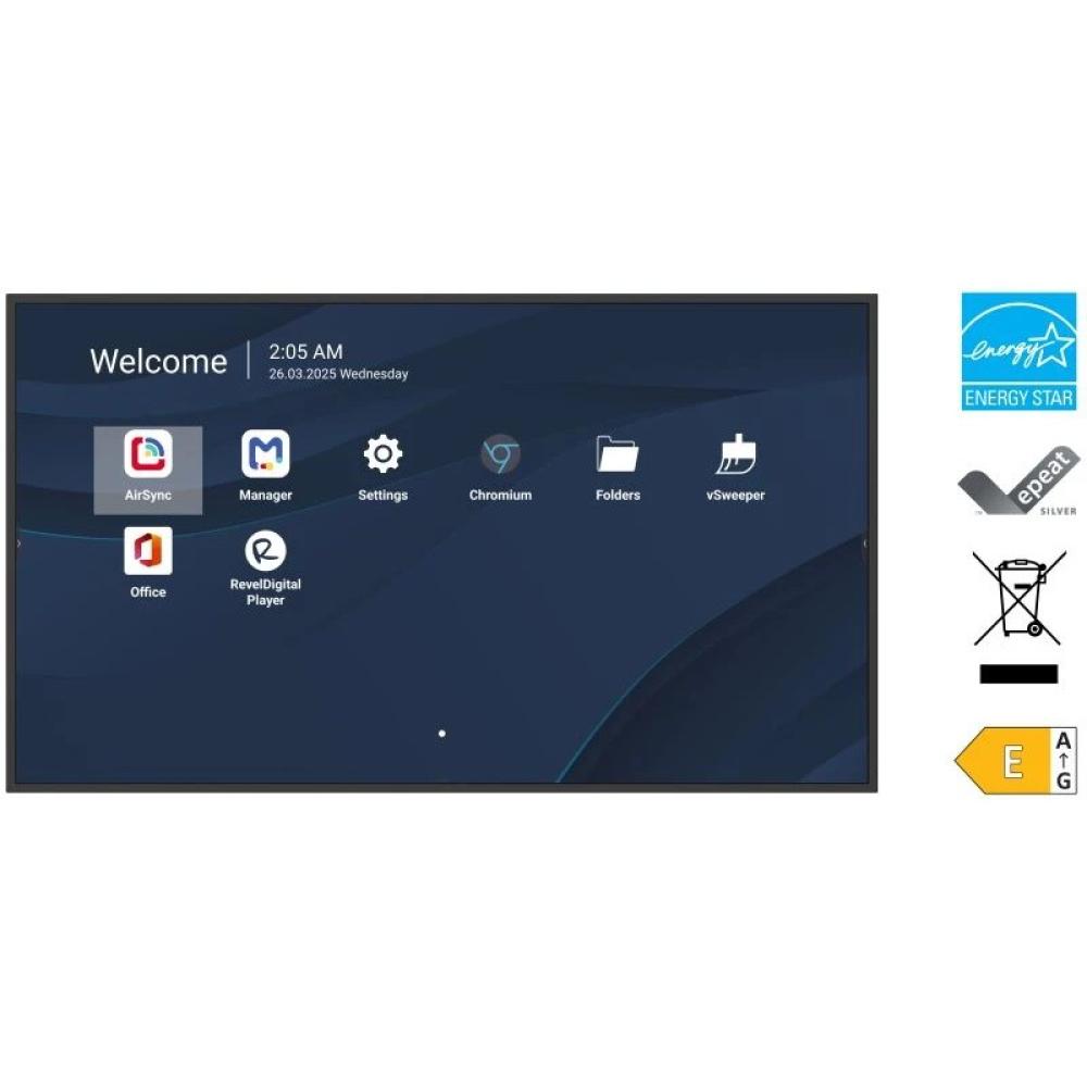 Viewsonic - CDE5014-2C pantalla de señalización Pantalla plana para señalización digital 127 cm (50") LCD Wifi 500 cd / m² 4K Ul