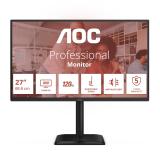 AOC - E4 Q27E4CV pantalla para PC 68,6 cm (27") 2560 x 1440 Pixeles Quad HD LED Negro