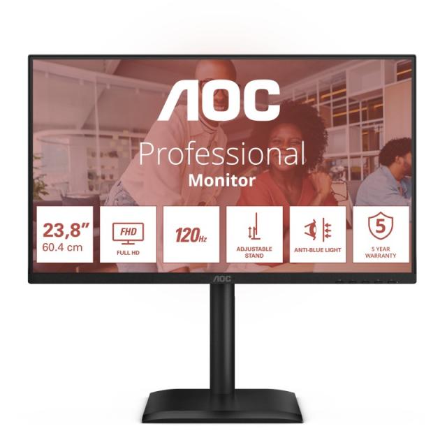 AOC - E4 24E4CV pantalla para PC 60,5 cm (23.8") 1920 x 1080 Pixeles Full HD LED Negro