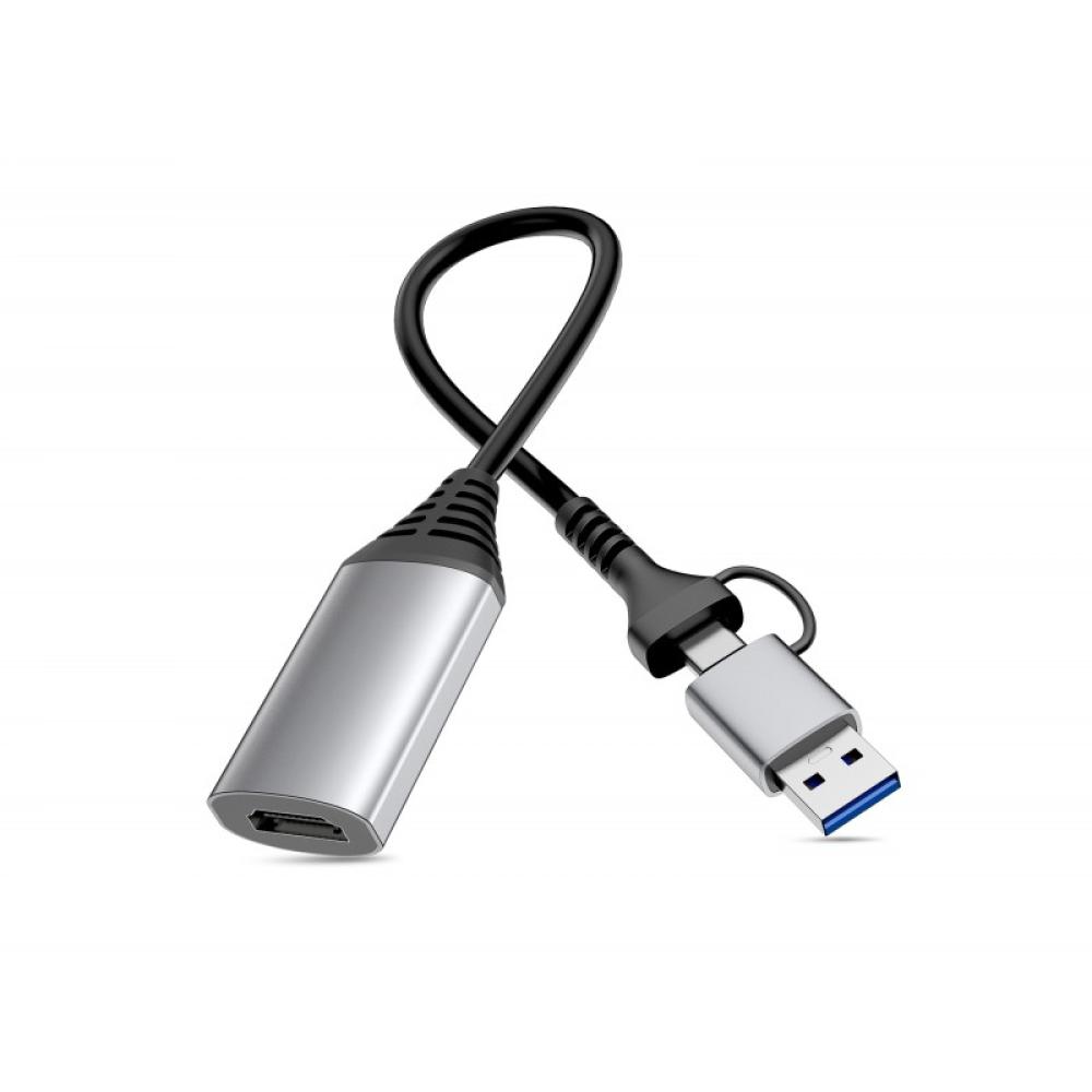 Equip - 133498 Adaptador gráfico USB 1920 x 1080 Pixeles Gris