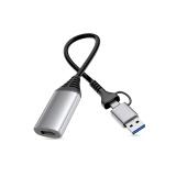 Equip - 133498 Adaptador gráfico USB 1920 x 1080 Pixeles Gris