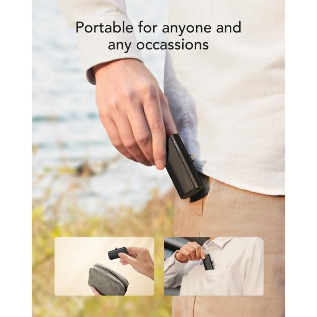 VEGER - PlugOn-L VG-W0556P PowerBank plug-on 5000mah PD20W Lightning connector built-in