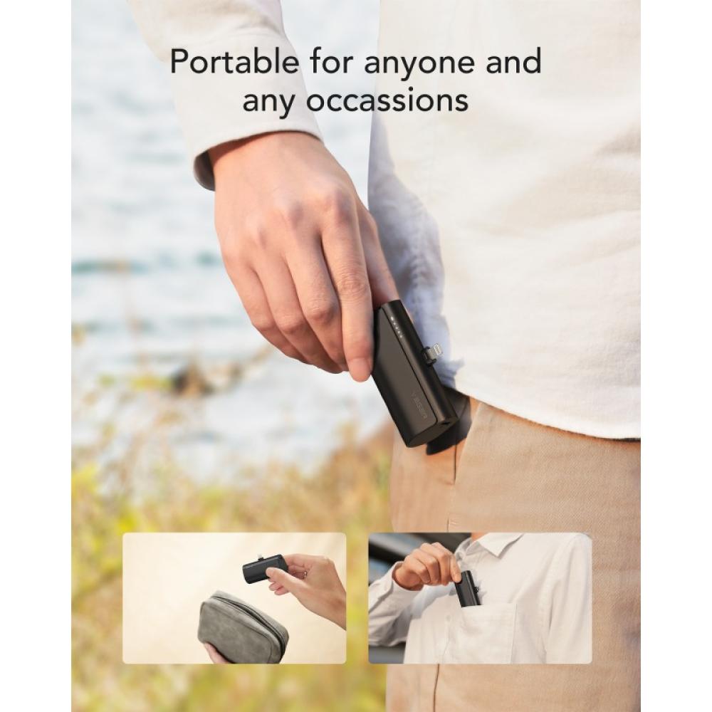 VEGER - PlugOn-L VG-W0556P PowerBank plug-on 5000mah PD20W Lightning connector built-in