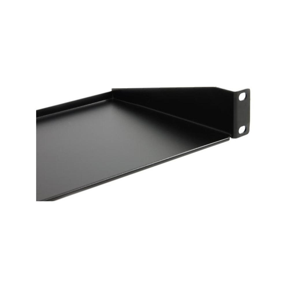StarTech.com - Bandeja Estante Fijo Voladizo Universal 1U de 19" Pulgadas para Rack Armario de Servidores - en Acero - Capacidad