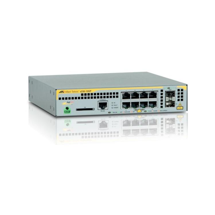 Allied Telesis - AT-x230-10GP-50 Gestionado L2+ Gigabit Ethernet (10/100/1000) Energía sobre Ethernet (PoE) Gris