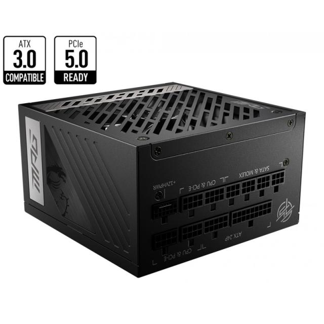 MSI - MPG A850G PCIE5 unidad de fuente de alimentación 850 W 24-pin ATX ATX Negro