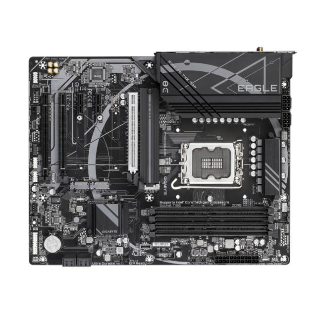 GIGABYTE - Z790 EAGLE AX Placa base - Soporta CPUs Intel Core de 14ª generación, VRM digital de 12+1+1 fases, hasta 7600MHz DDR5