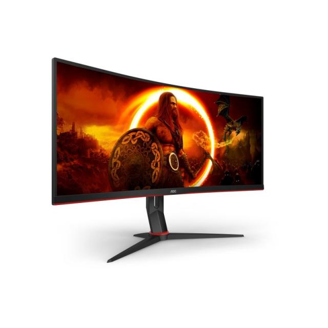 AOC - G2 CU34G2XP pantalla para PC 86,4 cm (34") 3440 x 1440 Pixeles UltraWide Quad HD LED Negro, Rojo
