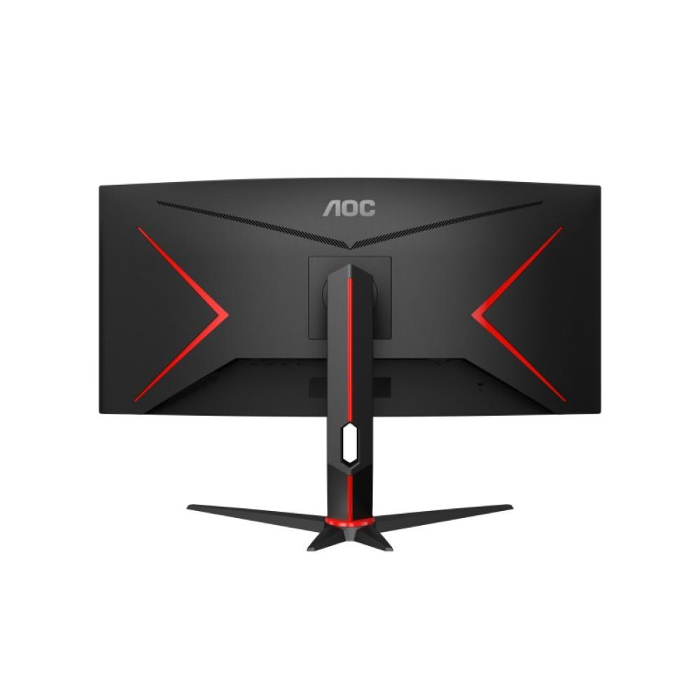 AOC - G2 CU34G2XP pantalla para PC 86,4 cm (34") 3440 x 1440 Pixeles UltraWide Quad HD LED Negro, Rojo