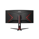 AOC - G2 CU34G2XP pantalla para PC 86,4 cm (34") 3440 x 1440 Pixeles UltraWide Quad HD LED Negro, Rojo