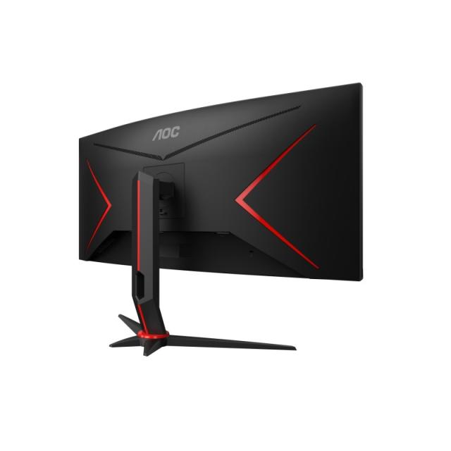 AOC - G2 CU34G2XP pantalla para PC 86,4 cm (34") 3440 x 1440 Pixeles UltraWide Quad HD LED Negro, Rojo
