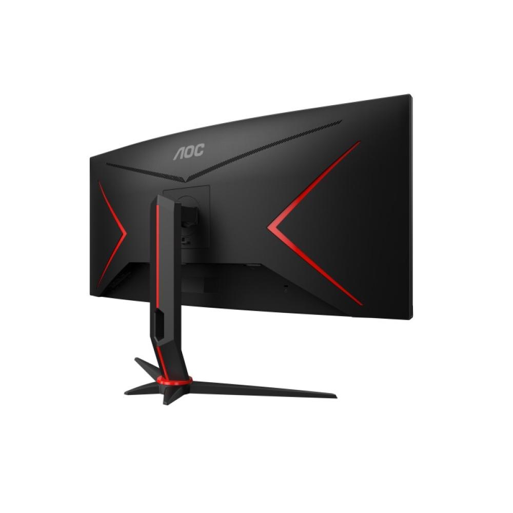 AOC - G2 CU34G2XP pantalla para PC 86,4 cm (34") 3440 x 1440 Pixeles UltraWide Quad HD LED Negro, Rojo