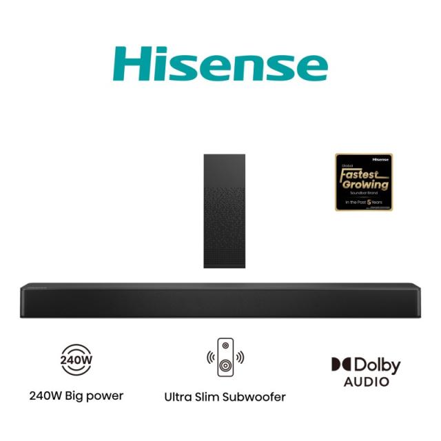 Hisense - HS2100 Negro 2.1 canales 240 W