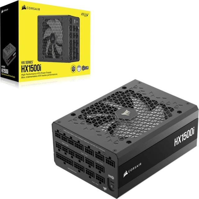 Corsair - HX1500 unidad de fuente de alimentación 1500 W 24-pin ATX ATX Negro