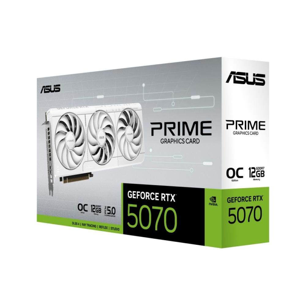 ASUS - Prime -RTX5070-O12G-WHITE NVIDIA GeForce RTX 5070 12 GB GDDR7