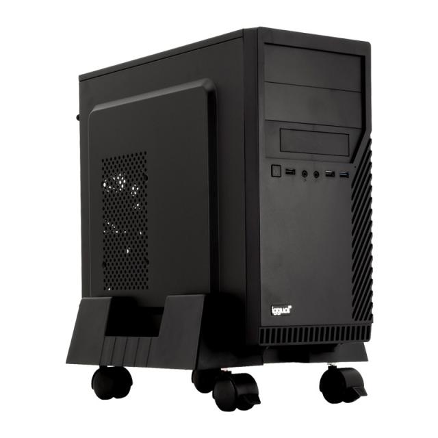 iggual - SOP1 Soporte CPU ajustable con ruedas