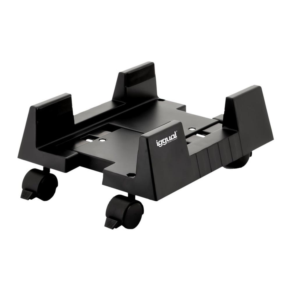 iggual - SOP1 Soporte CPU ajustable con ruedas