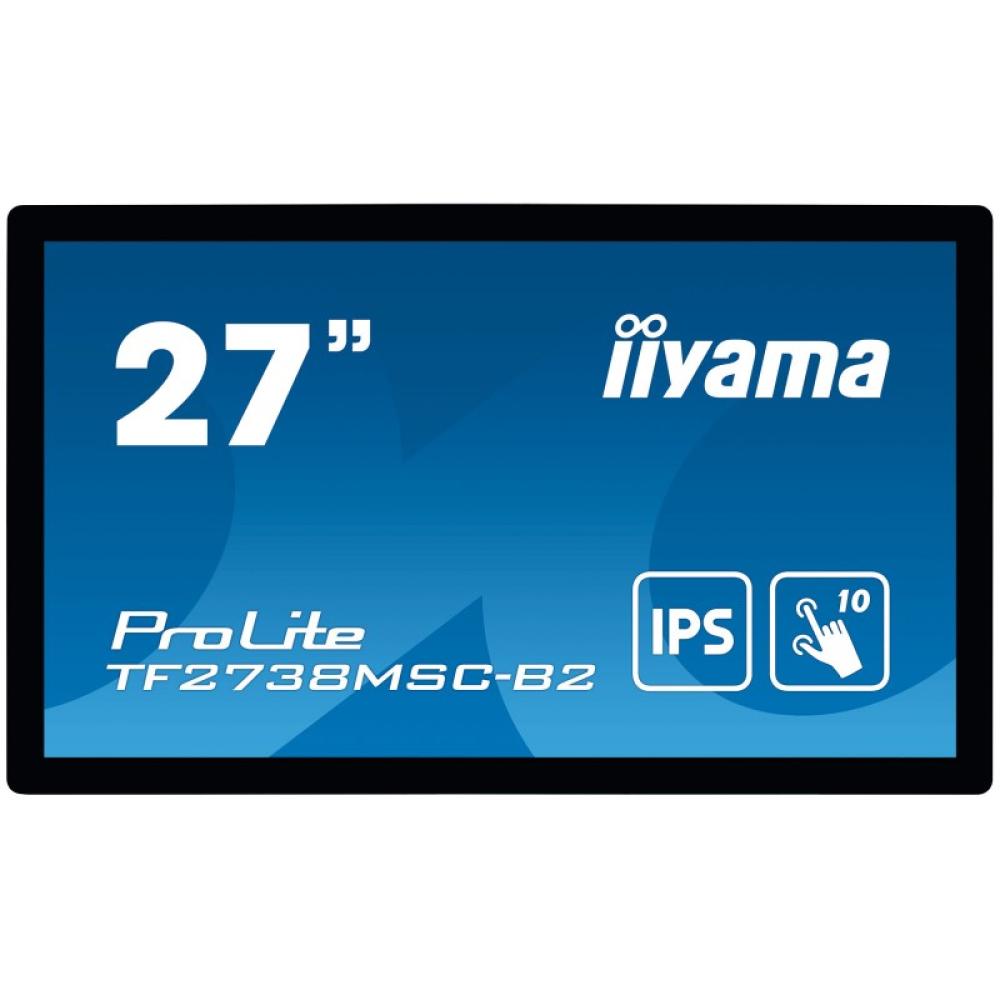 iiyama - ProLite TF2738MSC-B2 pantalla para PC 68,6 cm (27") 1920 x 1080 Pixeles Full HD LED Pantalla táctil Multi-usuario Negro