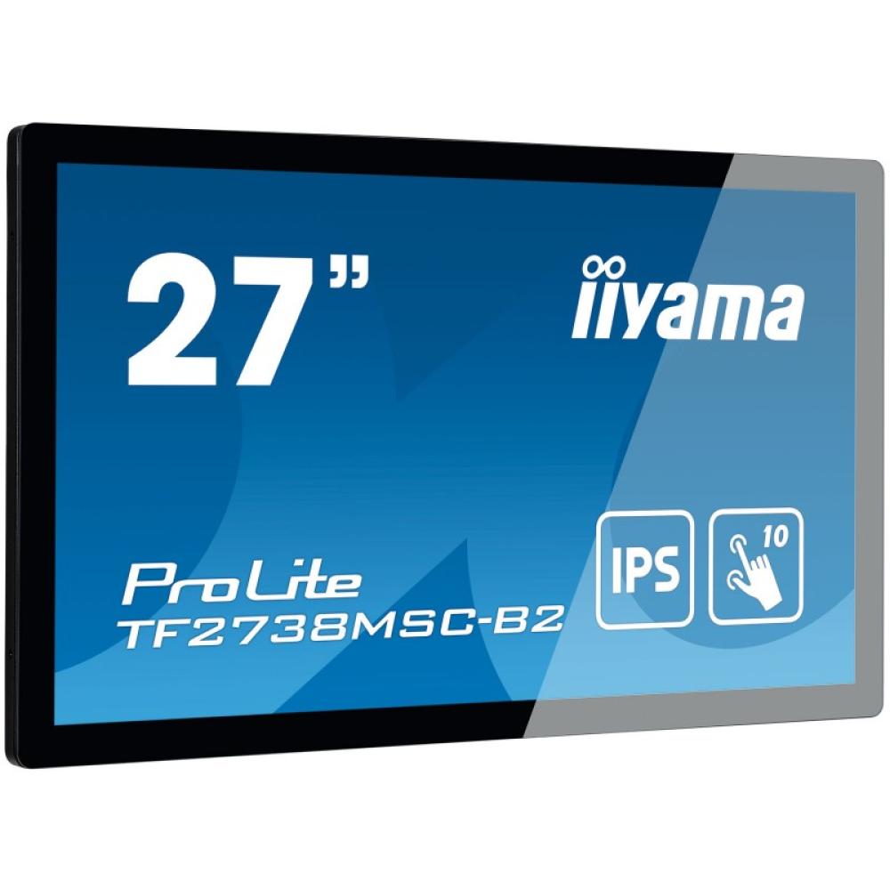iiyama - ProLite TF2738MSC-B2 pantalla para PC 68,6 cm (27") 1920 x 1080 Pixeles Full HD LED Pantalla táctil Multi-usuario Negro
