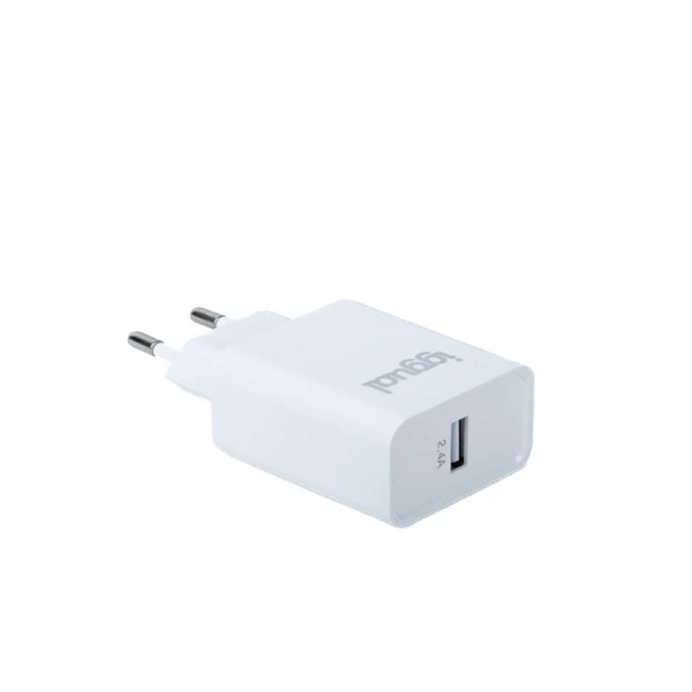 iggual - Cargador de pared 1xUSB 5V/2.4A (12W)