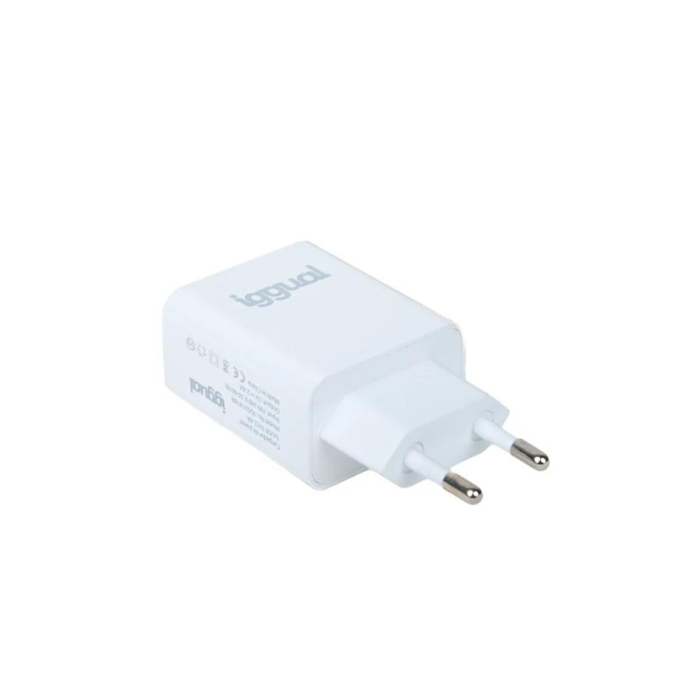 iggual - Cargador de pared 1xUSB 5V/2.4A (12W)