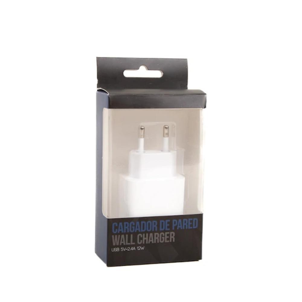 iggual - Cargador de pared 1xUSB 5V/2.4A (12W)
