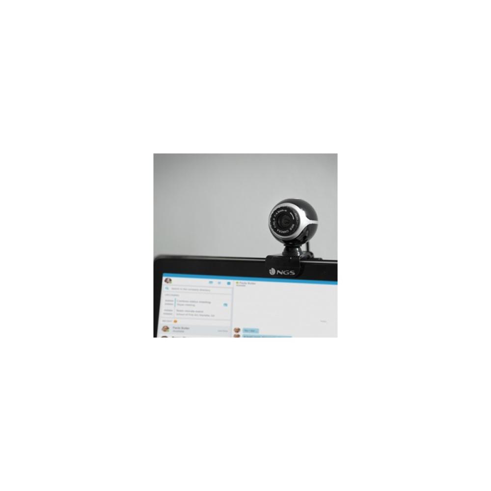 NGS - Xpresscam300 cámara web 8 MP 1920 x 1080 Pixeles USB 2.0 Negro, Plata