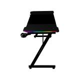 Mars Gaming - MGD-X160RGB, Mesa Gaming Ergonómica, Iluminación ARGB con Mando, Fibra de Carbono, Alfombrilla XXL, Soporte Auricu
