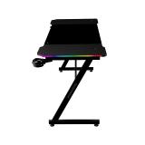 Mars Gaming - MGD-X140RGB, Mesa Gaming Ergonómica, Iluminación ARGB con Mando, Fibra de Carbono, Alfombrilla XXL, S - MGDX140RGB